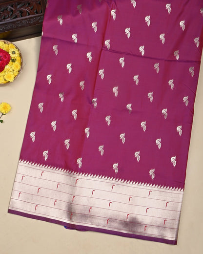 Purple Color Silk Saree - Shop Vastram