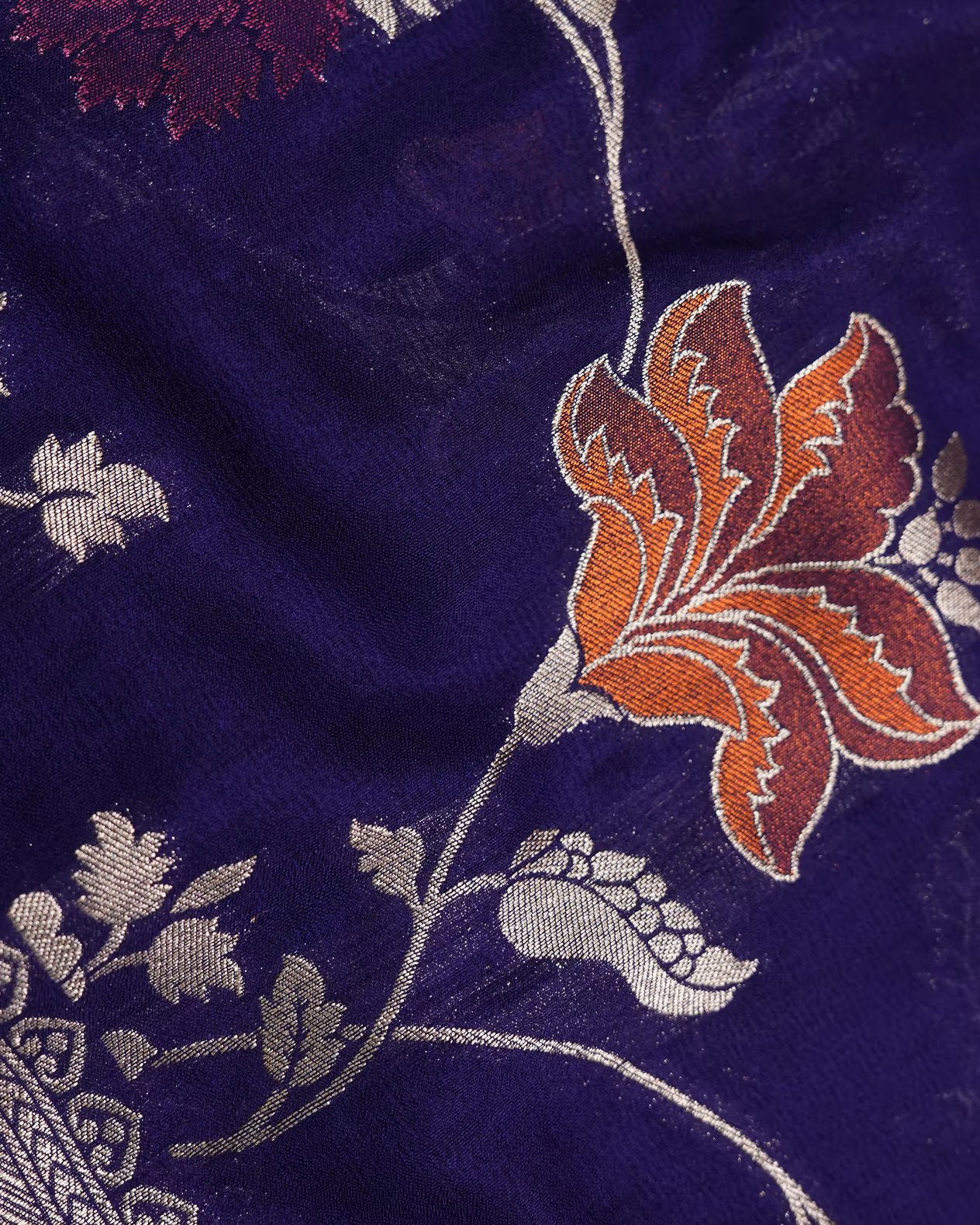 Purple Color Silk Saree - Shop Vastram