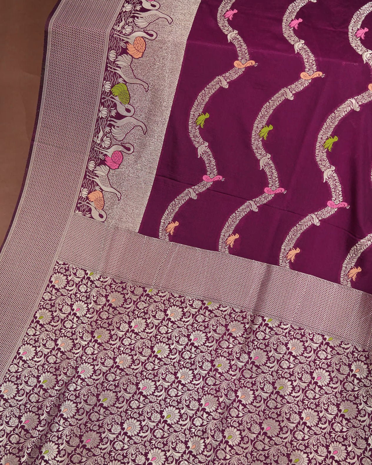 Purple Color Silk Saree - Shop Vastram