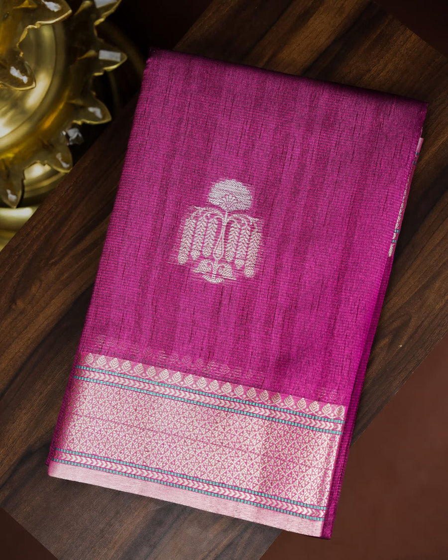 Purple Color Silk Saree - Shop Vastram