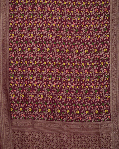 Purple color Silk Saree - Shop Vastram