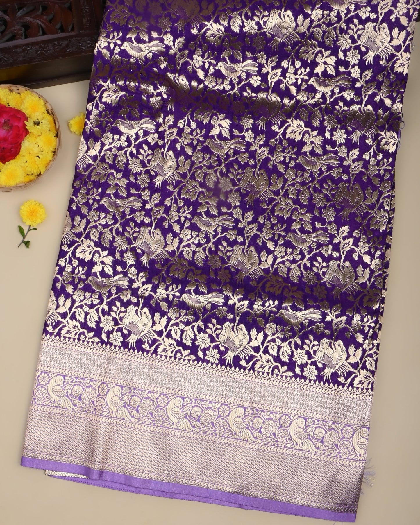 Purple Color Silk Saree - Shop Vastram