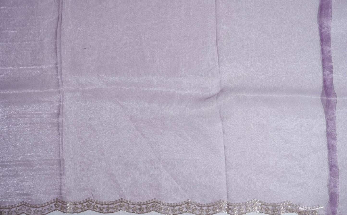 Purple Embroidery Tissue Saree - Shop Vastram