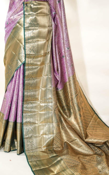 Purple Kanchipuram Saree - Shop Vastram