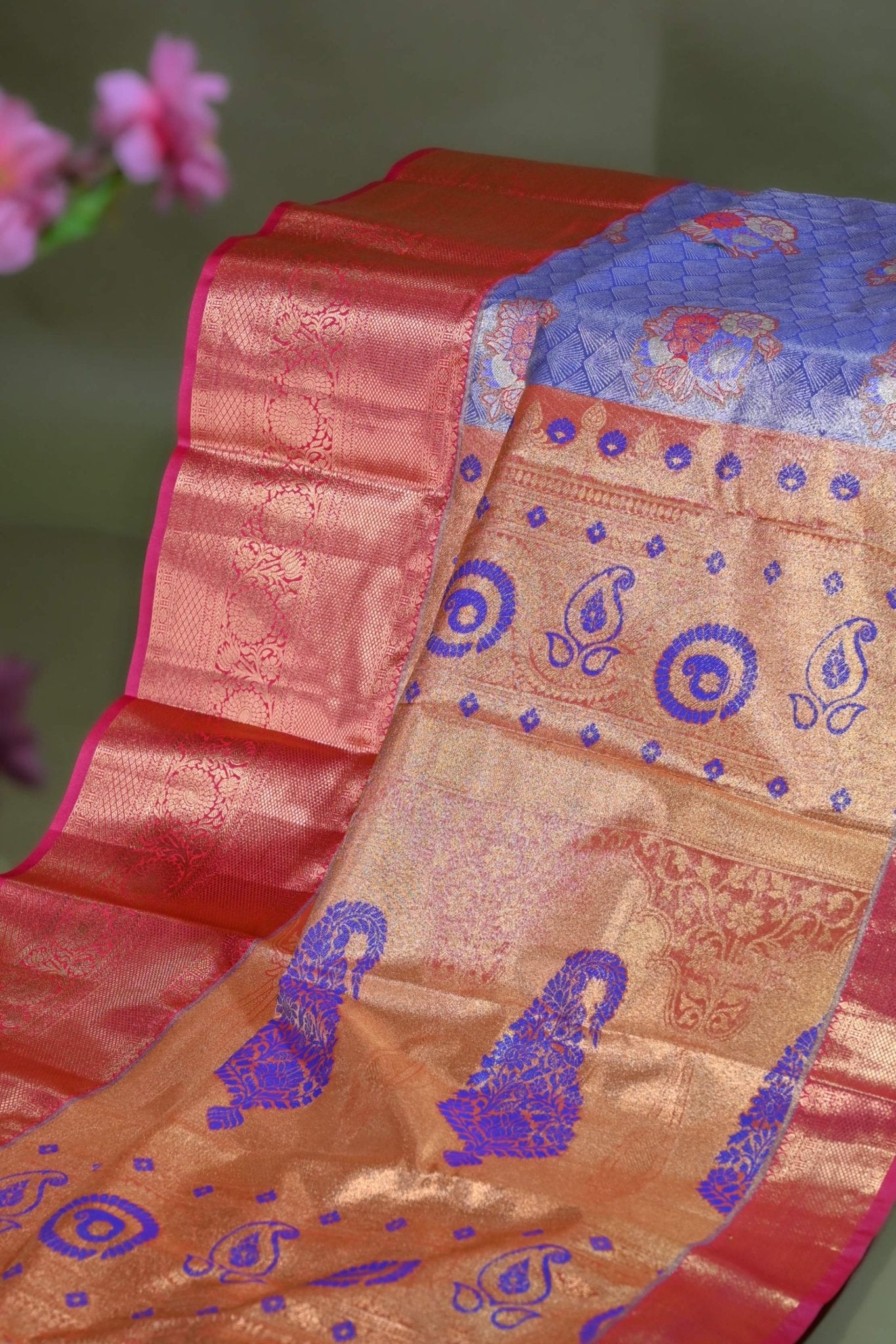 Purple Kanchipuram Saree - Shop Vastram