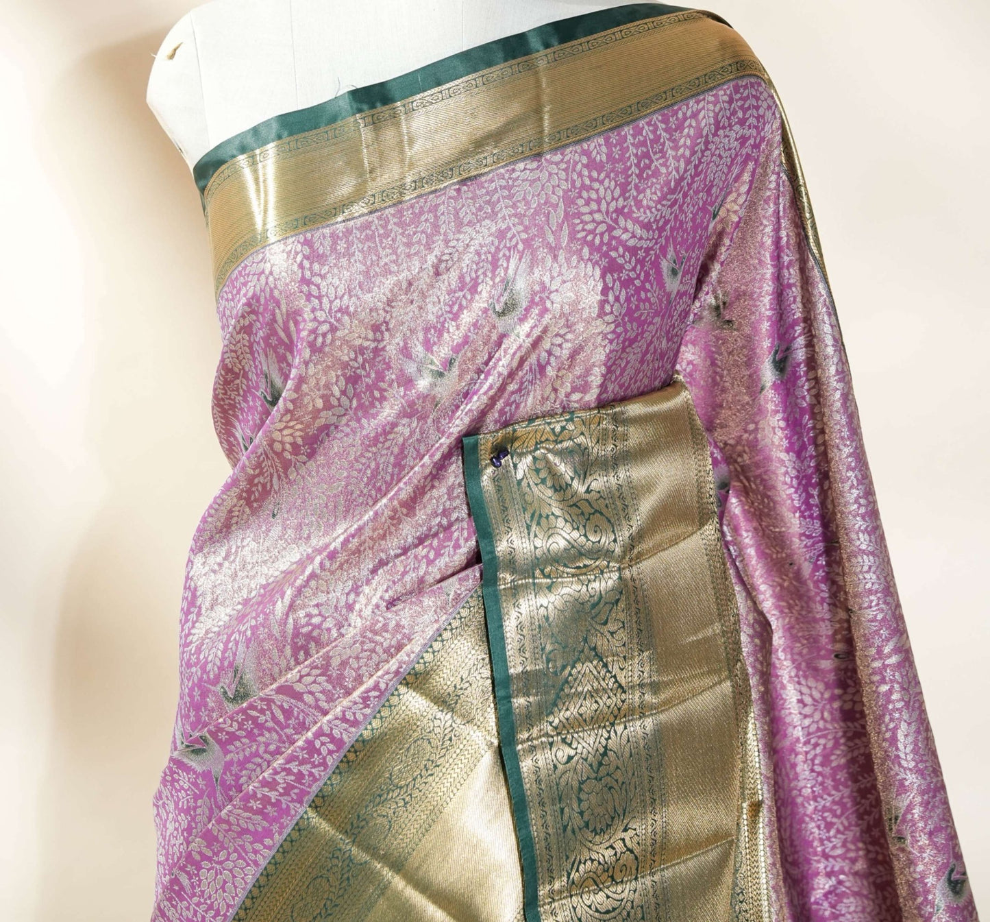 Purple Kanchipuram Saree - Shop Vastram