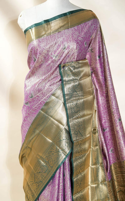 Purple Kanchipuram Saree - Shop Vastram