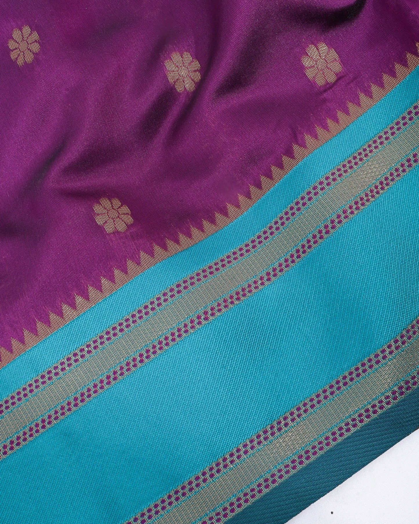 Purple Silk Banarsi Saree - Shop Vastram