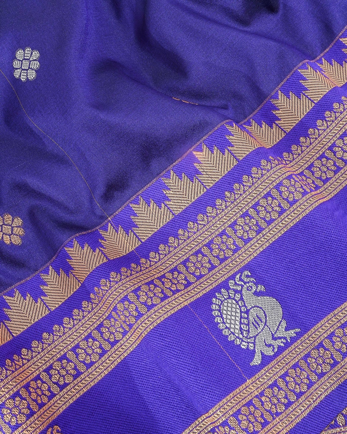 Purple Silk Banarsi Saree - Shop Vastram
