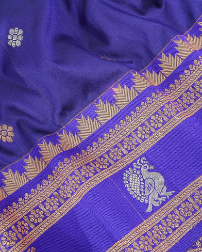Purple Silk Banarsi Saree - Shop Vastram