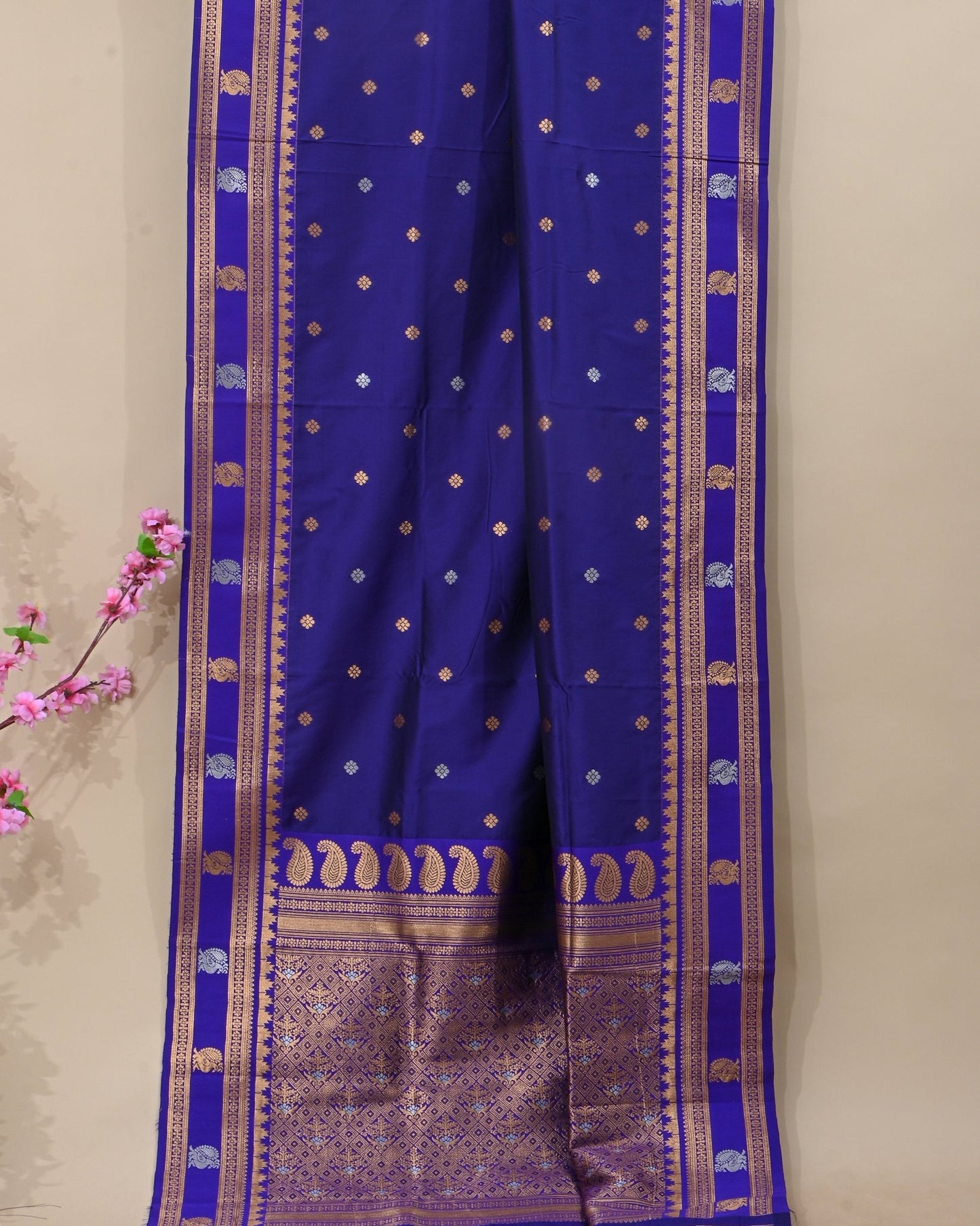 Purple Silk Banarsi Saree - Shop Vastram