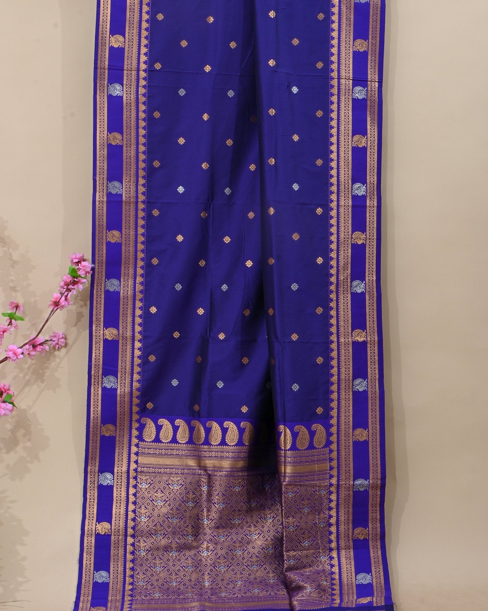 Purple Silk Banarsi Saree - Shop Vastram