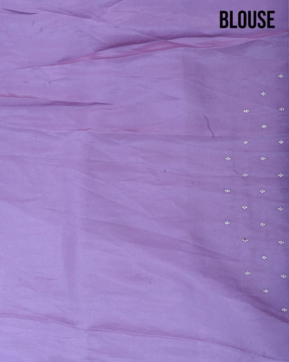 Purple Silk Embroidery Saree - Shop Vastram