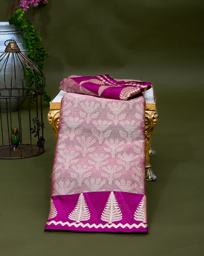 Purple Tissue Banarasi Saree - Shop Vastram