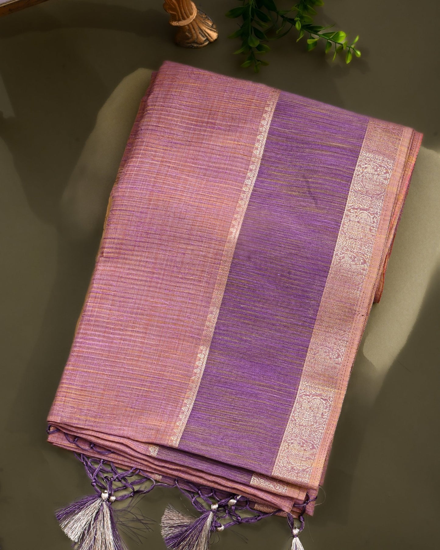 Purple Tissue Banarsi Saree - Shop Vastram