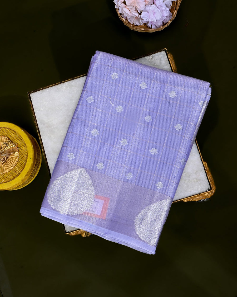 Purple Tissue Banarsi Saree - Shop Vastram