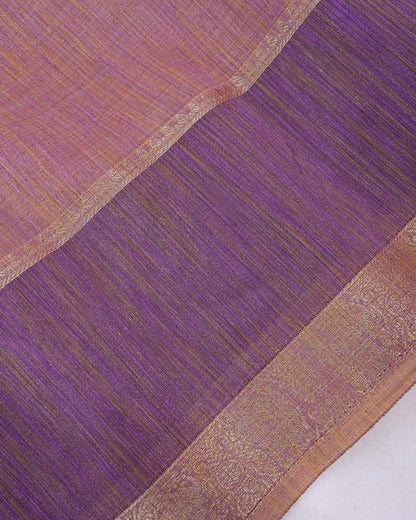 Purple Tissue Banarsi Saree - Shop Vastram