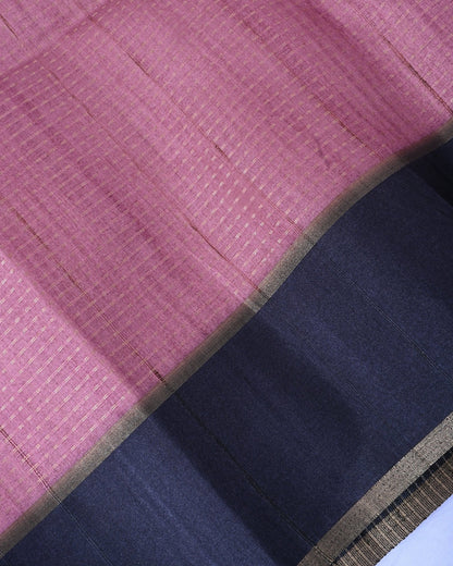 Purple Tusser Banarsi Saree - Shop Vastram