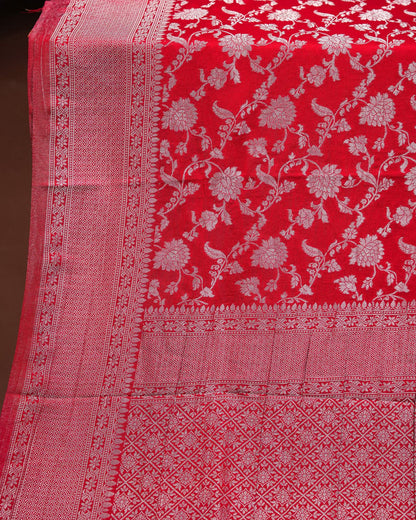 Red Color Silk Saree - Shop Vastram
