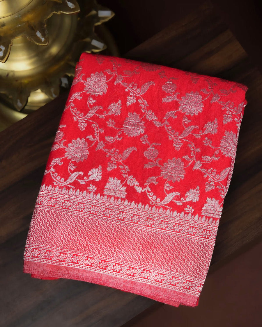 Red Color Silk Saree - Shop Vastram