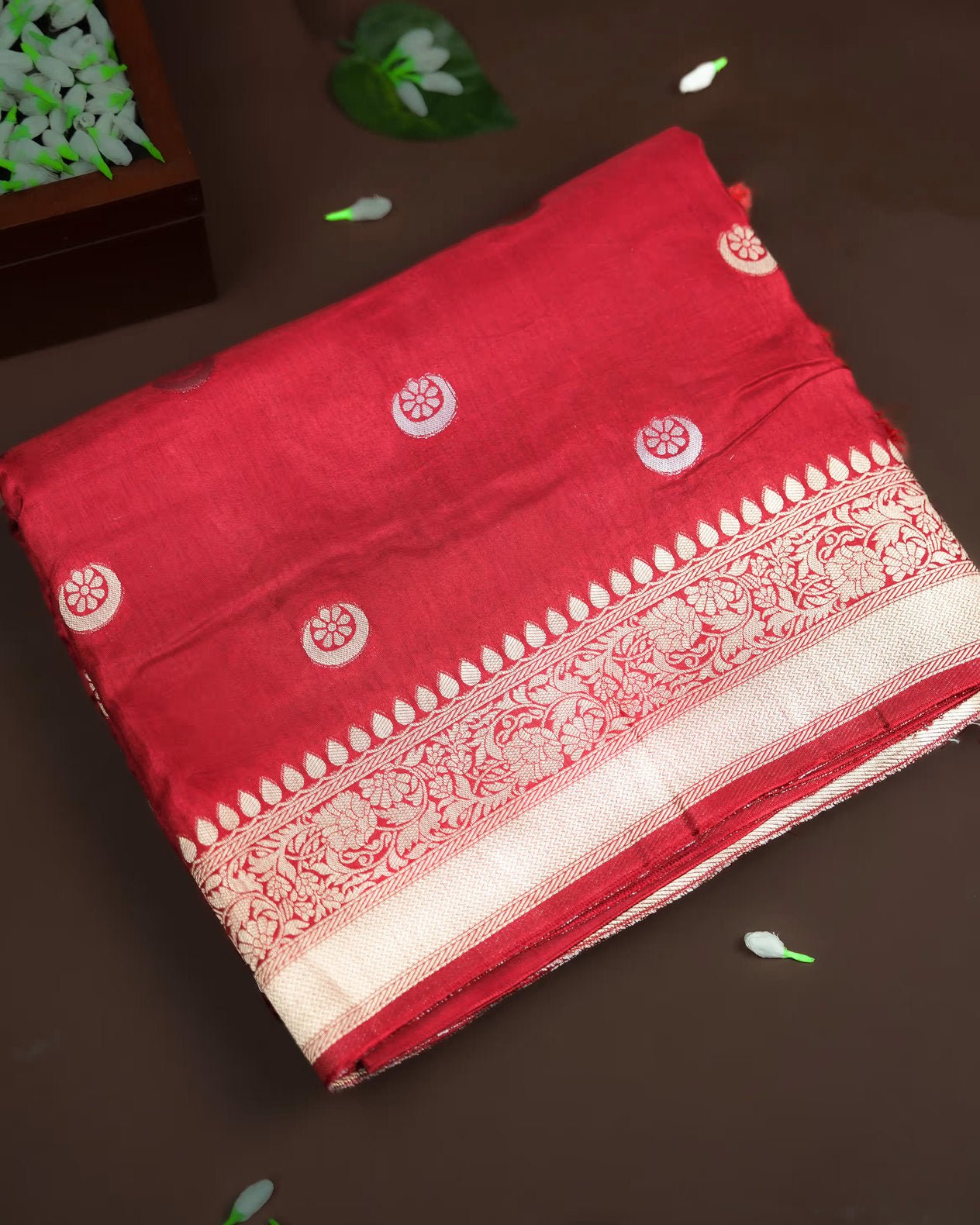 Red Color Silk Saree - Shop Vastram