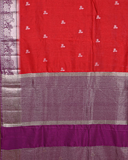 Red color Silk Saree - Shop Vastram