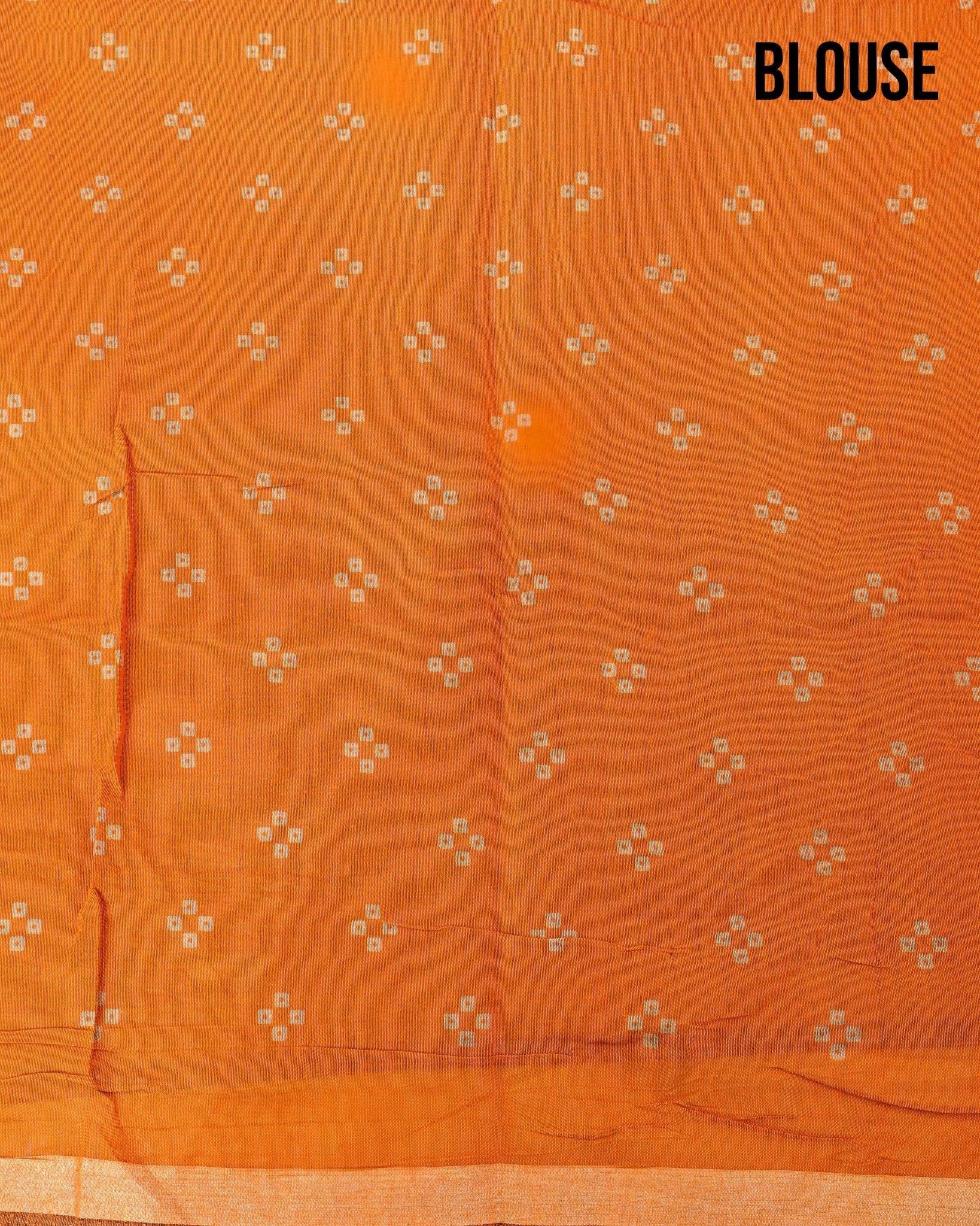 Yellow Chanderi Printed Saree - Shop Vastram