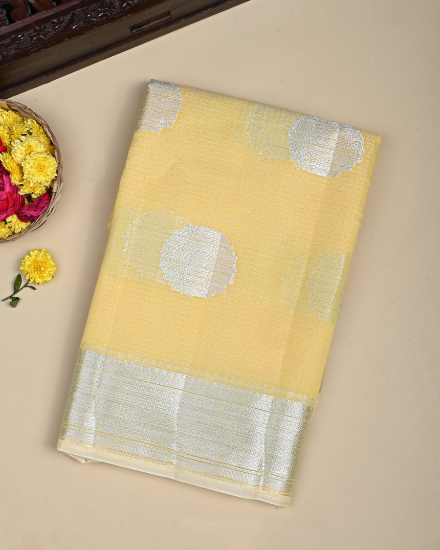 Yellow Color Kota Saree - Shop Vastram