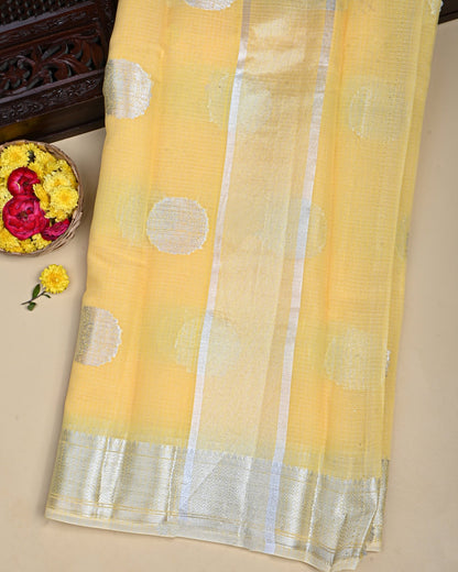 Yellow Color Kota Saree - Shop Vastram