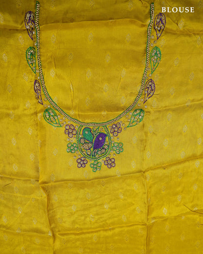 Yellow Color Silk Saree - Shop Vastram