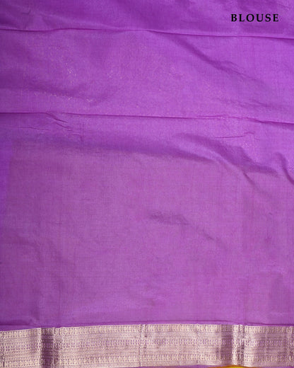 Yellow color Silk Saree - Shop Vastram