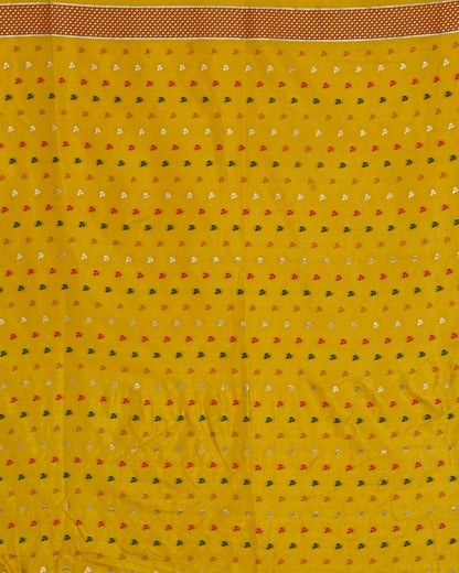 Yellow color Silk Saree - Shop Vastram