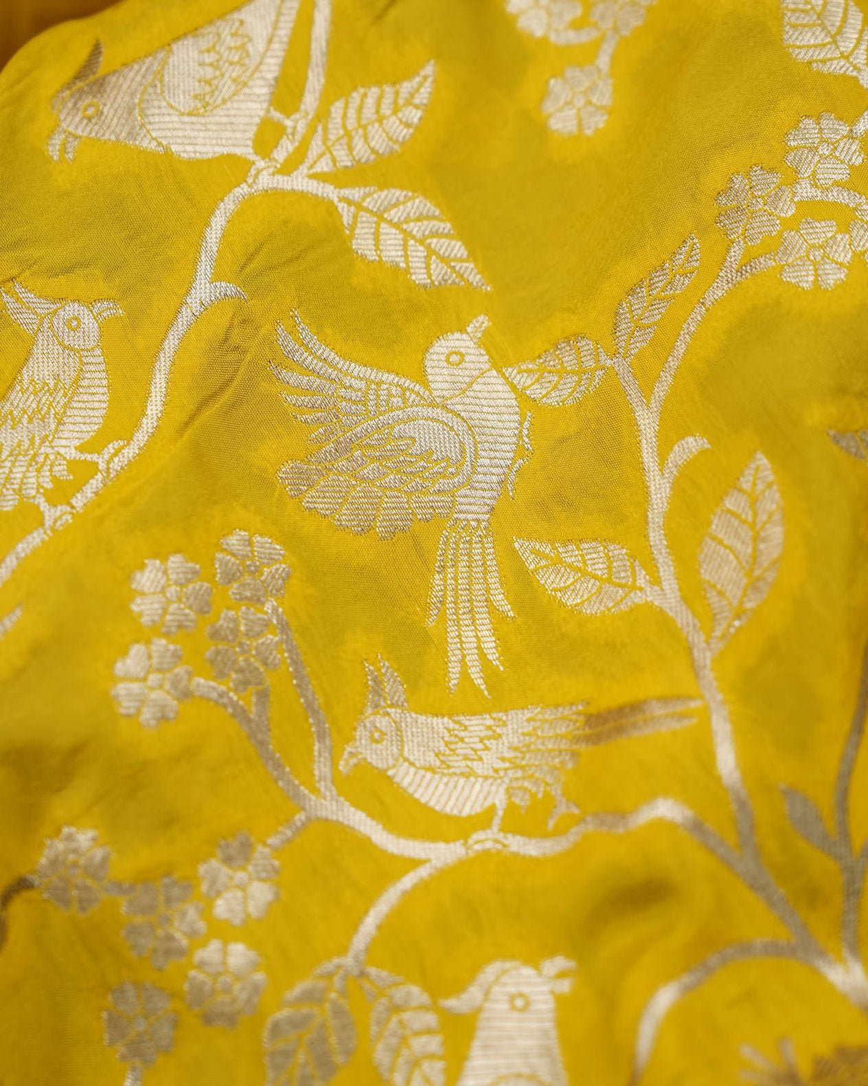 Yellow Color Silk Saree - Shop Vastram