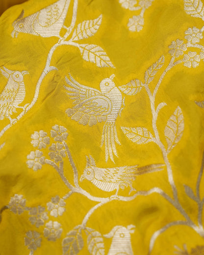 Yellow Color Silk Saree - Shop Vastram