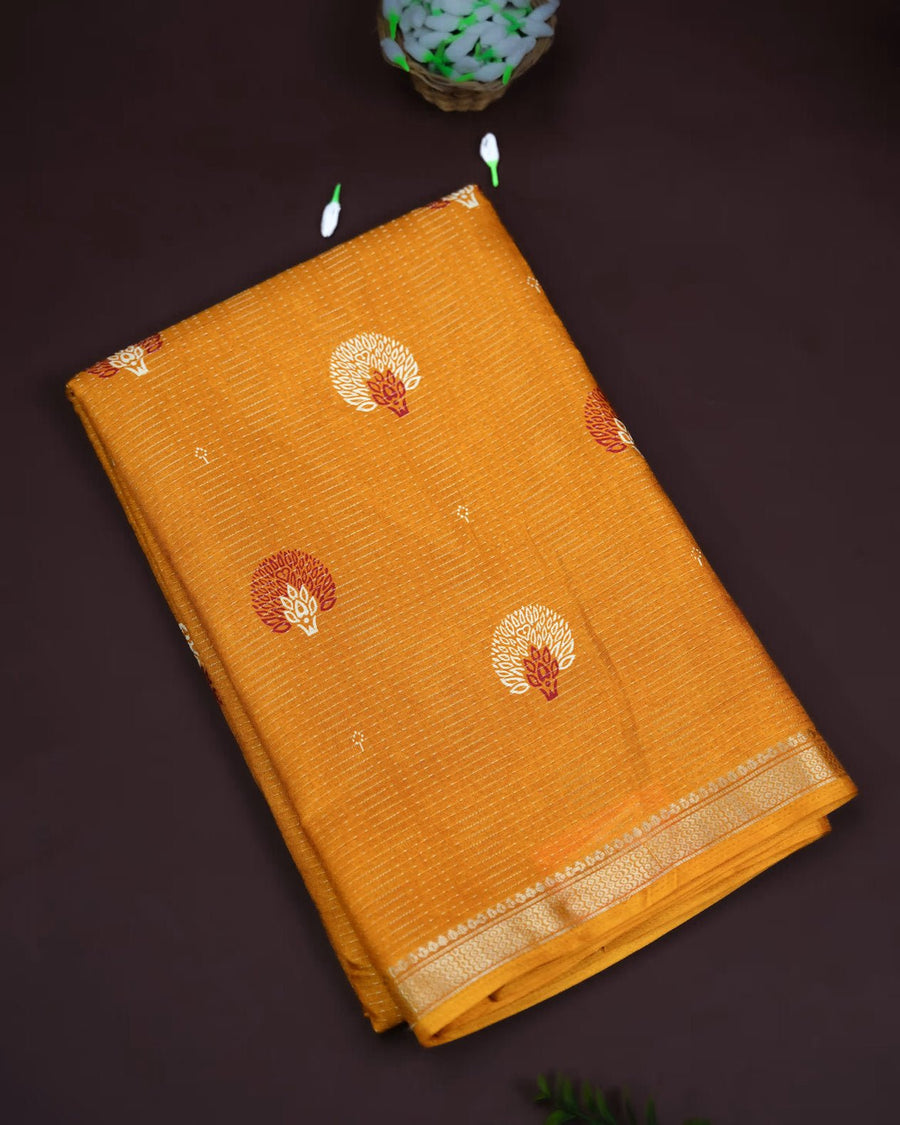 Yellow Color Silk Saree - Shop Vastram
