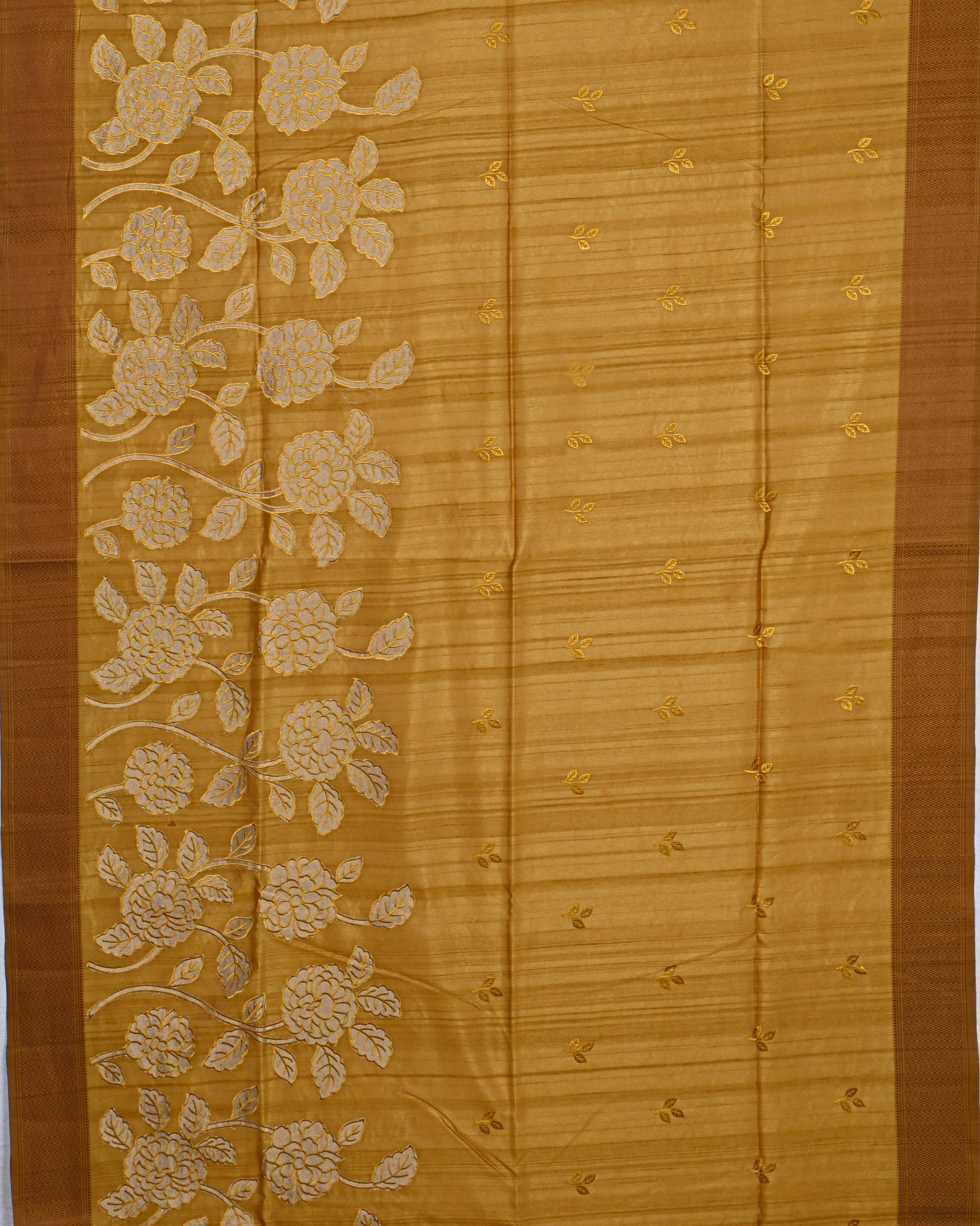 Yellow color Silk Saree - Shop Vastram