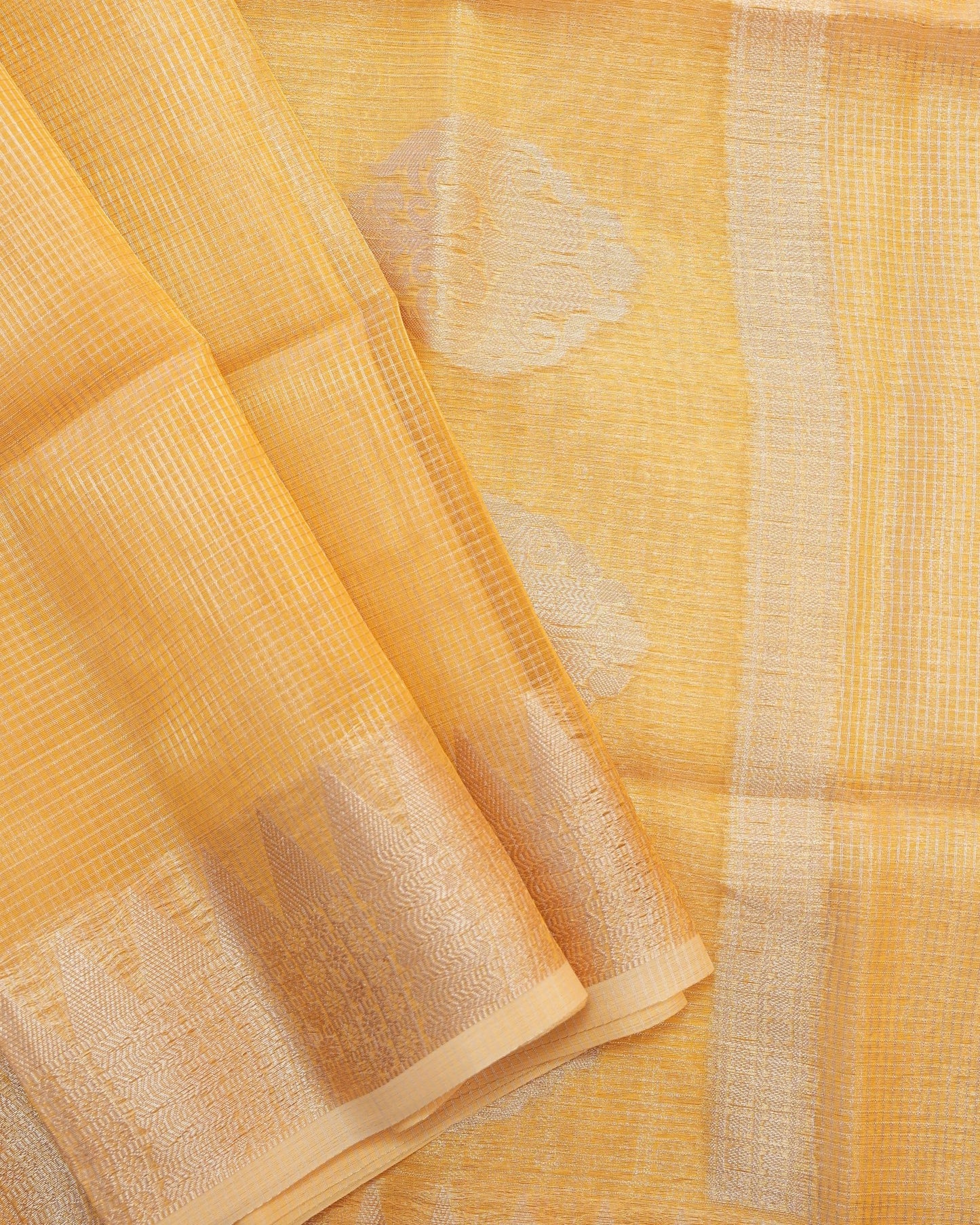 Yellow color Tissue Saree - Shop Vastram