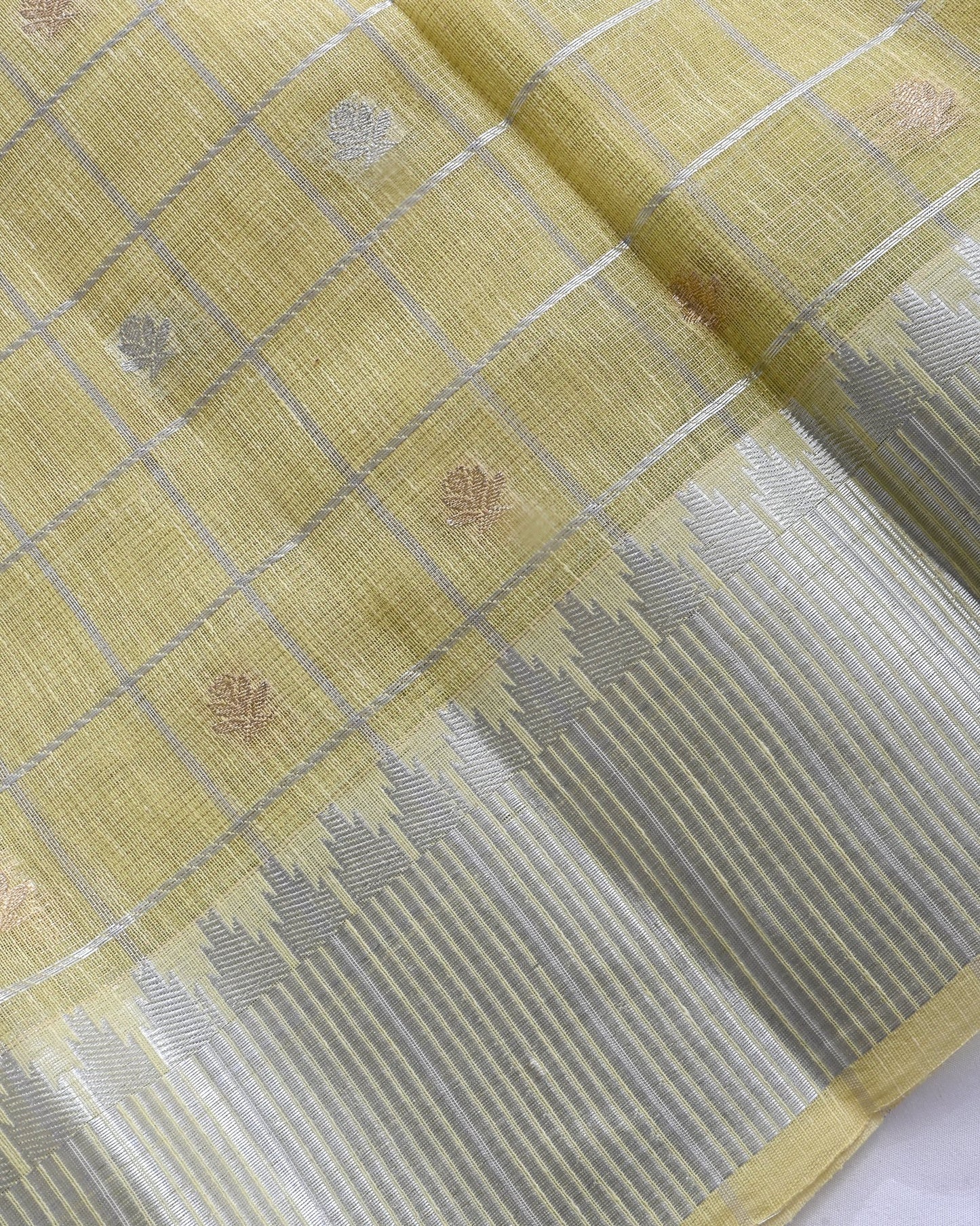 Yellow Tissue Banarasi Saree - Shop Vastram